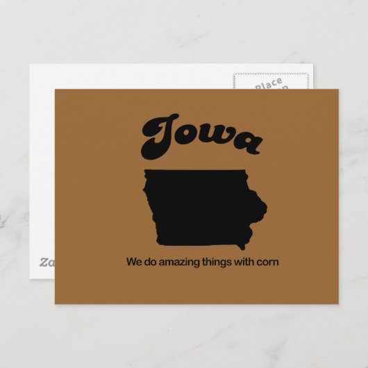 アイオワのモットー – 私たちは素晴らしいことをする ポストカード (正面/裏面)