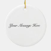 アイオワの地図 – 白黒モダンアイオワの地図 セラミックオーナメント (裏面)