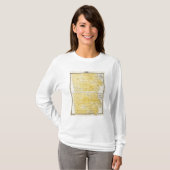 アイオワの州の地図 Tシャツ (正面フル)