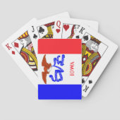 アイオワの州の旗のトランプ トランプ (裏面)