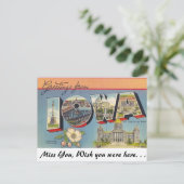 アイオワの挨拶 ポストカード (スタンド正面)