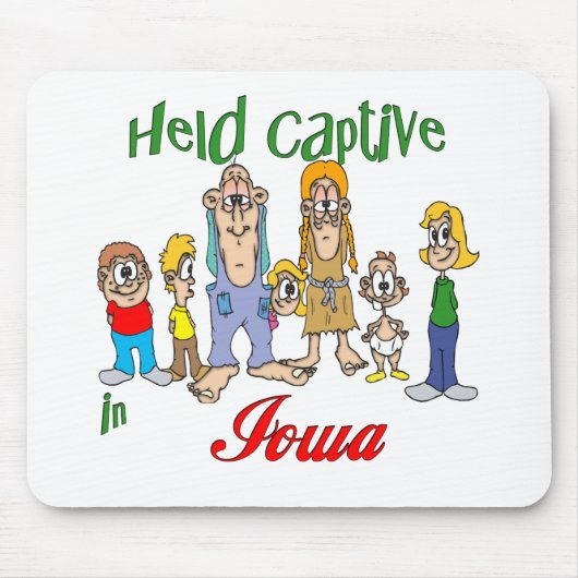 アイオワの捕虜に拘禁される マウスパッド (正面)