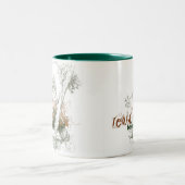 アイオワの緑の木のマグ ツートーンマグカップ (中央)