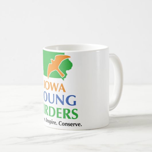 アイオワの若い鳥類捕獲人のマグ コーヒーマグカップ (正面右)