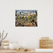 アイオワの裏庭の鳥 ポスター (キッチン)