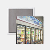 アイオワの食料品店のビアセクション。2 マグネット (正面/裏面)