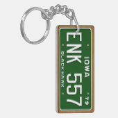 アイオワの1979年のヴィンテージのナンバープレートKeychain キーホルダー (正面左)
