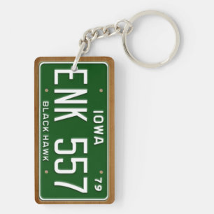 アイオワの1979年のヴィンテージのナンバープレートKeychain キーホルダー