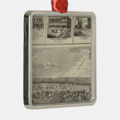 、アイオワのCentervilleの1875のビジネスチェロキー メタルオーナメント (右)