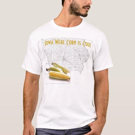 アイオワはトウモロコシですクールでした Tシャツ (正面)
