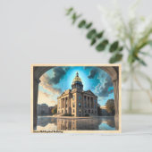 アイオワオールドキャピトル建物ヴィンテージトラベル ポストカード (スタンド正面)