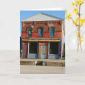 アイオワカラフル州ローンツリーの建物 カード (黄色い花)