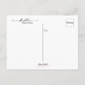 アイオワカントリーハローポストカード ポストカード (裏面)