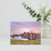 アイオワカントリーハローポストカード ポストカード (スタンド正面)