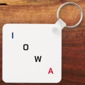 アイオワキーチェーン キーホルダー (裏面)