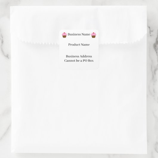 アイオワコテージフードロープラベルfor home bakery スクエアシール (バッグ)