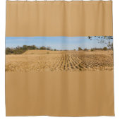 アイオワコーンフィールドパノラマフォト シャワーカーテン (正面)