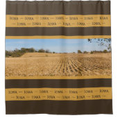 アイオワコーンフィールドパノラマ風景写真 シャワーカーテン (正面)