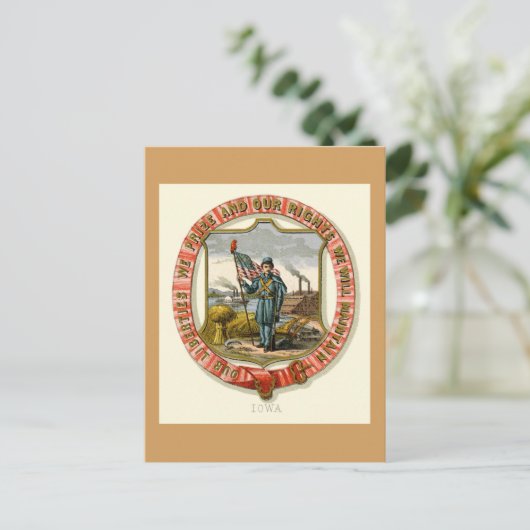 アイオワザ州アーム(1876) ポストカード (スタンド正面)