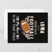 アイオワシダー秋アメリカンフットボール ポストカード (正面/裏面)