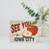 アイオワシティアイオワアップル – ヴィンテージトラベル ポストカード (スタンド正面)