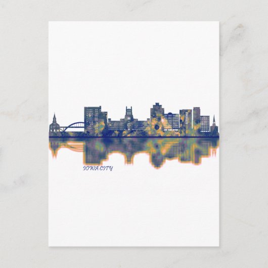 アイオワシティスカイライン シーズンポストカード (正面)