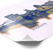 アイオワシティスカイライン フォトプリント           