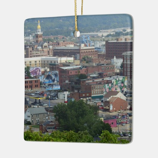 アイオワシティビュークリスマス セラミックオーナメント (左)