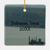 アイオワシティビュークリスマス セラミックオーナメント (裏面)