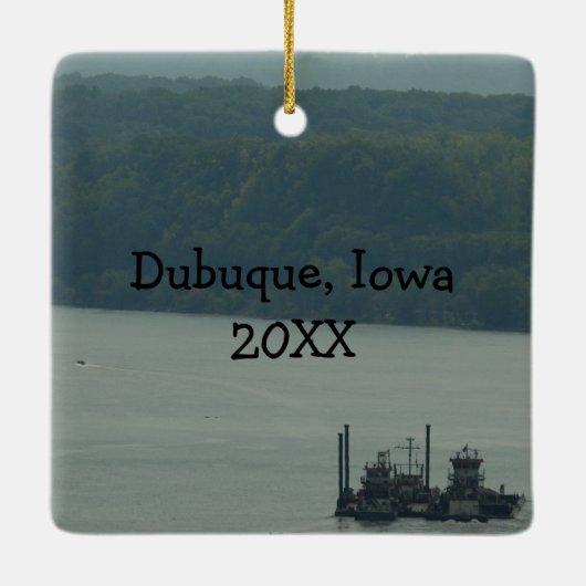 アイオワシティビュークリスマス セラミックオーナメント (裏面)