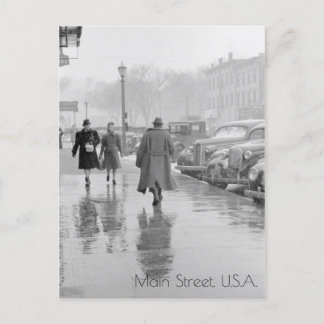 アイオワシティメイン通り ポストカード