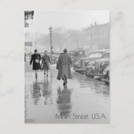 アイオワシティメイン通り ポストカード