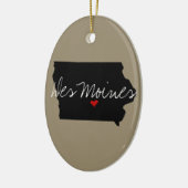 アイオワタウン セラミックオーナメント (左)