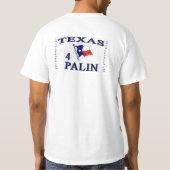 アイオワテキサス州のロゴののための組織背部のPalin Tシャツ (裏面)