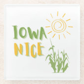 アイオワニースコースター中西部向け ガラスコースター (正面)