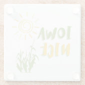 アイオワニースコースター中西部向け ガラスコースター (裏面)