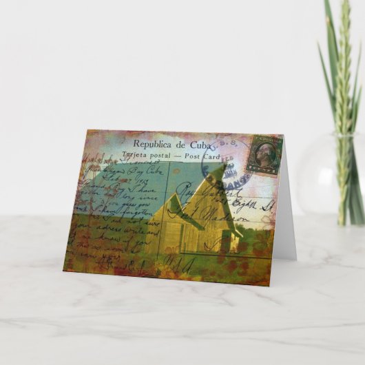 アイオワバーン、ヴィンテージポストカードテクスチャ カード (正面)