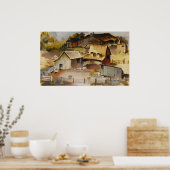 アイオワファームルスジーグラアアメリ素朴カーナアート ポスター (キッチン)