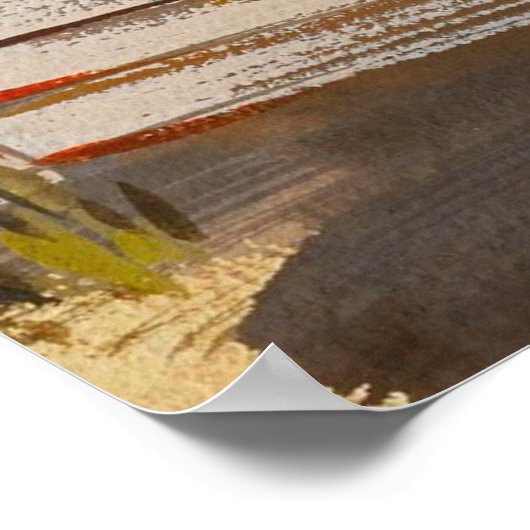 アイオワファームルスジーグラアアメリ素朴カーナアート ポスター (角)