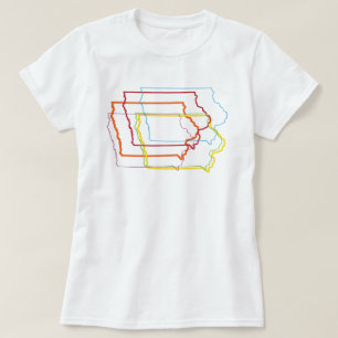 アイオワプライドぼやけ Tシャツ