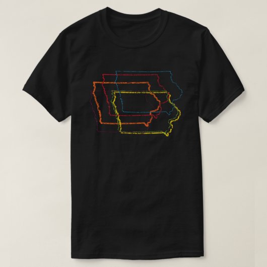 アイオワプライドぼやけ Tシャツ (デザイン正面)