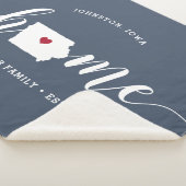 アイオワホーム州 パーソナライズされた シェルパブランケット (3/4)