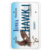 アイオワライセンスプレートフレキシブル マグネット (縦)
