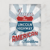 アイオワリンカーンハイウェイヴィンテージアメリカ ポストカード (正面)