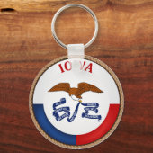 アイオワ国旗の州 キーホルダー (正面)