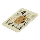 アイオワ国立公園の地図 マグネット (左側)