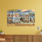 アイオワ大文字の情景アイオワ キャンバスプリント (インサイチュ (リビング))