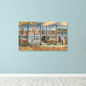 アイオワ大文字の情景アイオワ キャンバスプリント (インサイチュ (ウッドフロア))