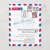 アイオワ州とマサチューセッツ州のAirmail日付を保存 案内ポストカード (正面)