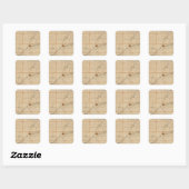 アイオワ州のクロフォード郡の州の地図 スクエアシール (シート)